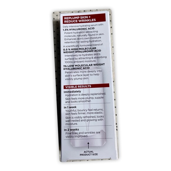 L'Oréal Paris Fragrance Free 1.5 Pure Hyaluronic Acid Serum, 1.0 FL. OZ. - Picture 2 of 6